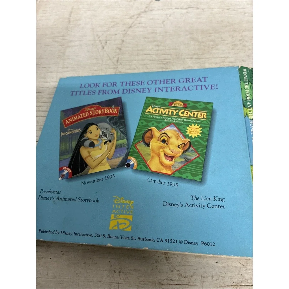 Disney's Winnie the Pooh and the Honey Tree Animated Storybook PC/Mac CD-Rom